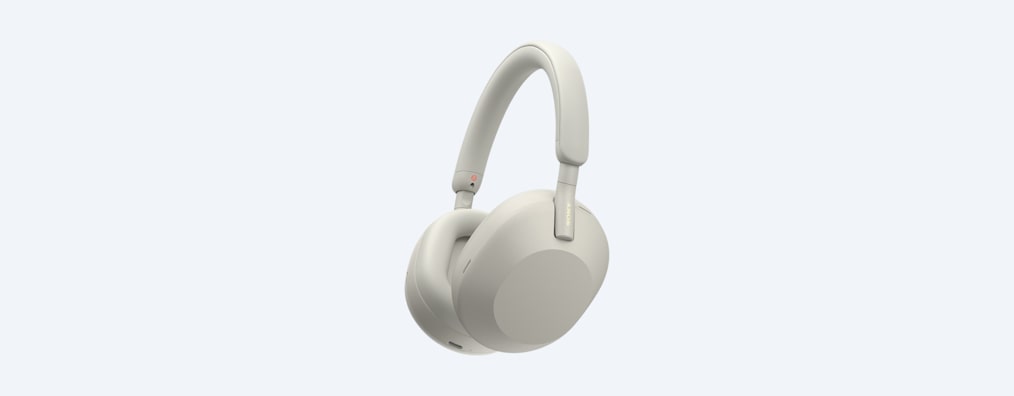 Image of White WH-1000XM5 headphones