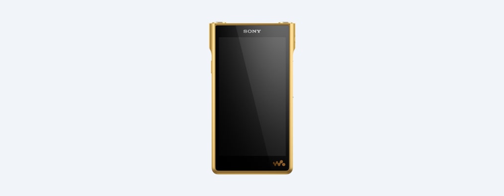 Front view of WM1ZM2 Walkman with a blank display