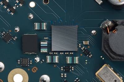 Circuit board featuring film capacitors